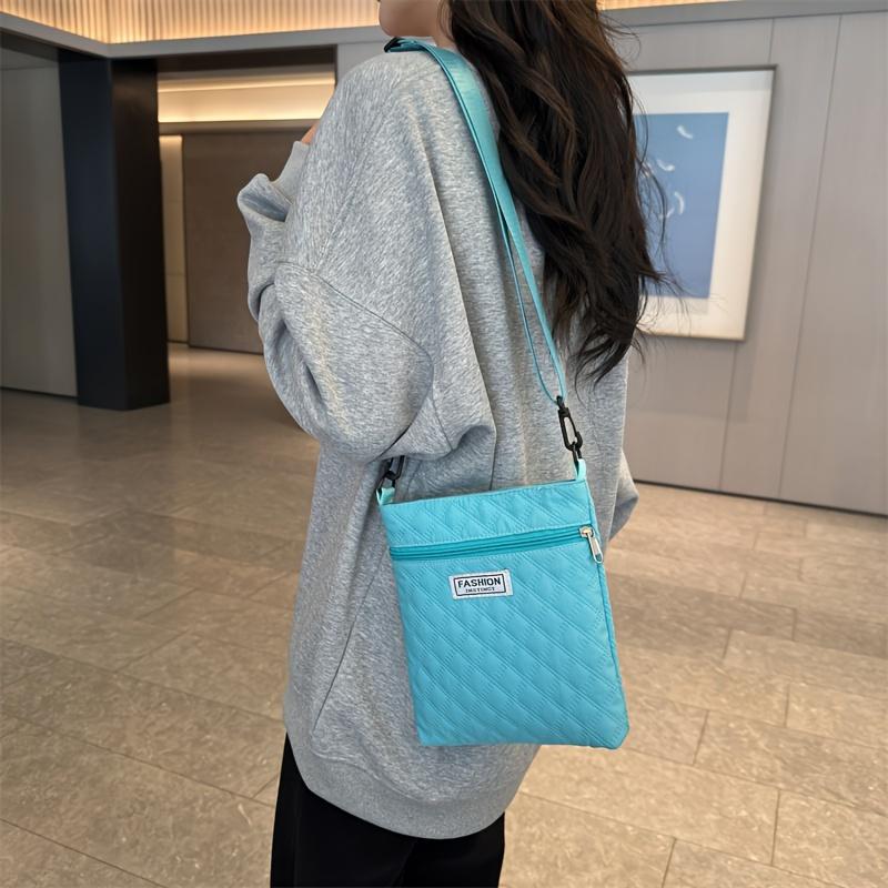 Prošívaná taška přes rameno pro ženy, Stylová crossbody kabelka, Módní designová peněženka