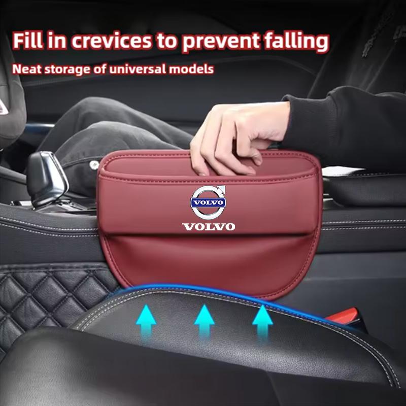 Car Seat Gap Slot Crevice Storage Box Organizer bag for Volvo XC60 S90 XC90 S60 XC40 V60 V90 S40 Volvo EX30 C40 C70 Accessories