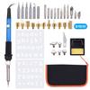 39 Pieces Wood Burning Tool Kit Pyrography Pen Adjustable Temperature from 200-450℃ for Beginners Adults Wood Burning Carving Embossing Soldering