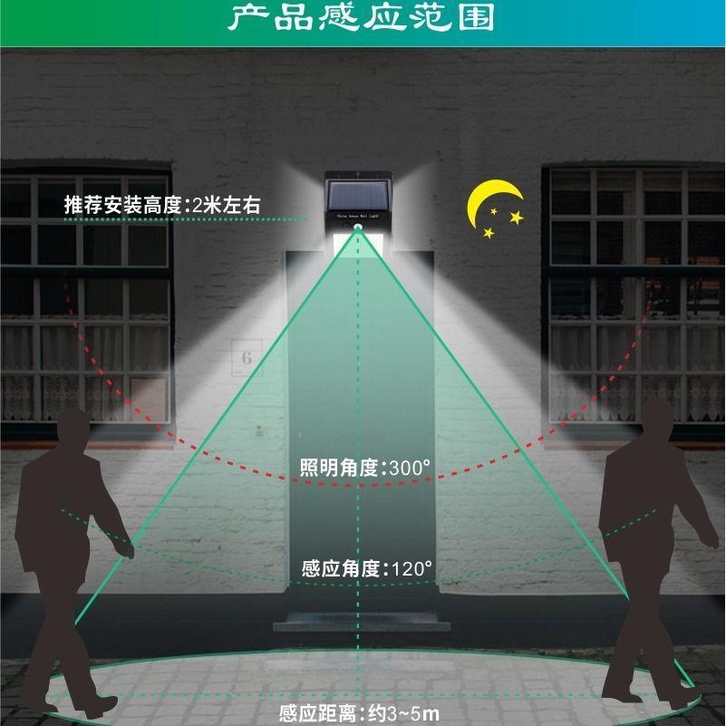 1Stk 30LED Split Solarleuchte Außen Gartenleuchte Dunkel Automatisches Licht Haushaltsbeleuchtung Fernbedienung Induktionswandleuchte