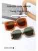 Vintage-Inspired European and American Large Frame Letter Sunglasses for Women
