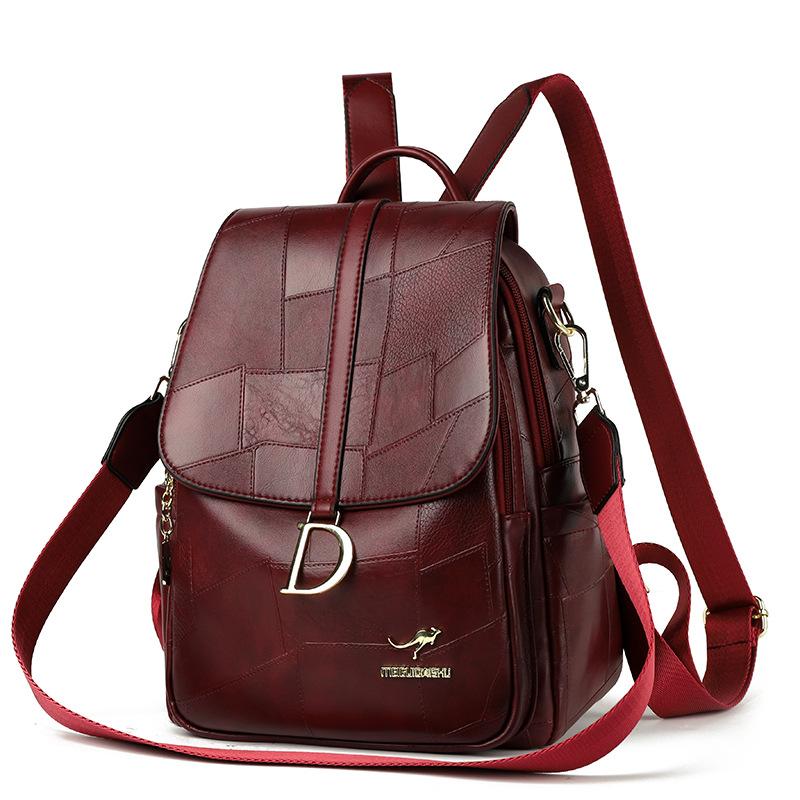 Simple and Fashionable Ladies' Backpack Versatile for Commuting, Large-capacity Single-shoulder Bag