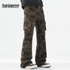 Mark Fairwhale Men's Slim Fit Camouflage Flare Cargo Pants