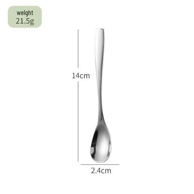 Creative Stainless Steel Long Handle Coffee & Dessert Spoon Set