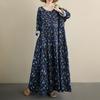 Long Sleeve Plus Size Vintage Dot New In Dresses for Women Casual Loose Spring Summer Autumn Dress
