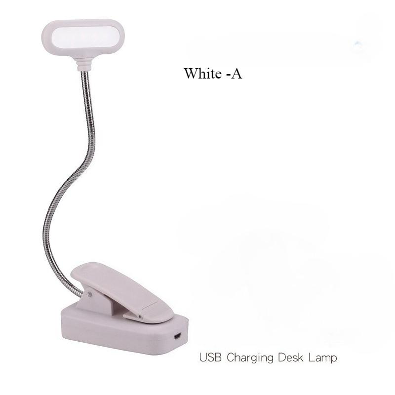 Portable Mini LED Book Light Eye Protection Reading Lamp Flexible Adjustable Direction Battery Learning Desk Lamp Bedroom Light