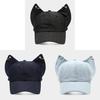 Waste Land Y2k Dog Ear Baseball Cap With Washed Denim For Streetwear And Sun Protection