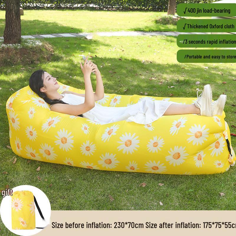Festival Inflatable Sofa & Roll-Up Table for Outdoor Picnics