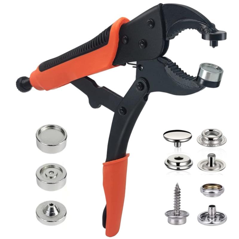 Adjustable Heavy-Duty Snap Fastener Pliers for Boat Canvas Covers