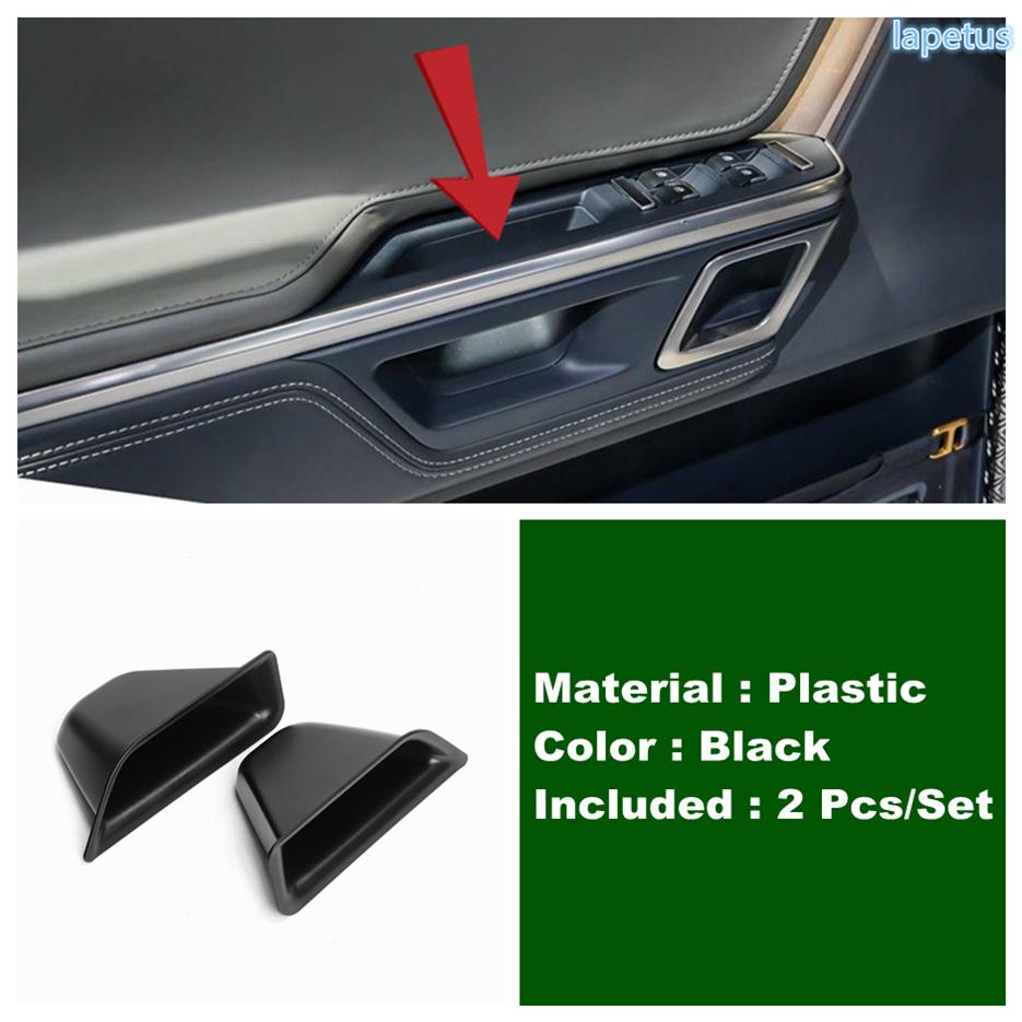 

Black Central Control Secondary Storage Organizer Box Front Door Armrest Container Box Cover Fit For Rivian R1T R1S 2022 - 2024