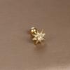 Einfache Mode Edelstahl Mond Sterne Herzen Blume Zirkon Runde Kugel Schraubstecker Ohrringe für Frauen Hip-Hop Schmuck Geschenke