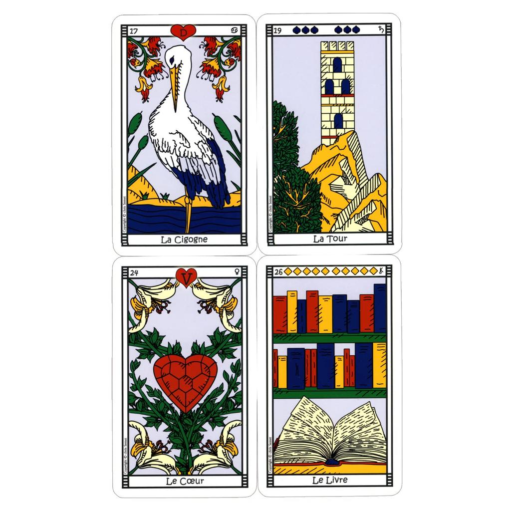 Marseille Lenormand Card Meaning with Japanese Tarot Fortune Telling [Genuine Product] [Lenormand List]