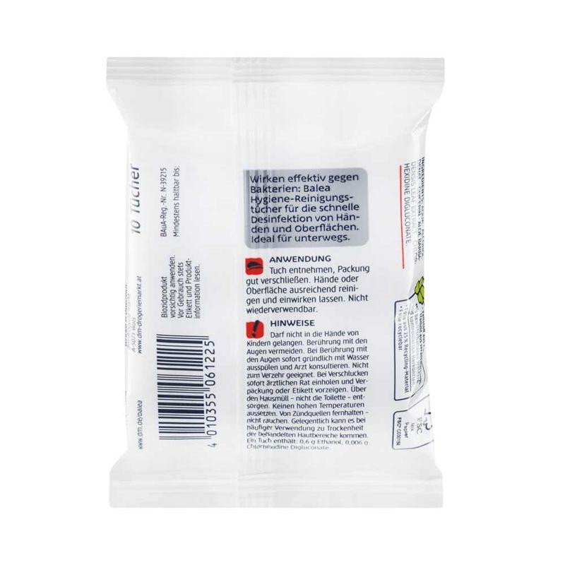 Balea Hygiene Hand Sanitizing Hand Tissues (10 sheets)