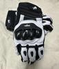Men's Black Racing Motorcycle Gloves Genuine Leather White Road Riding Touch Screen Summer Winter Motorbike Team Gloves