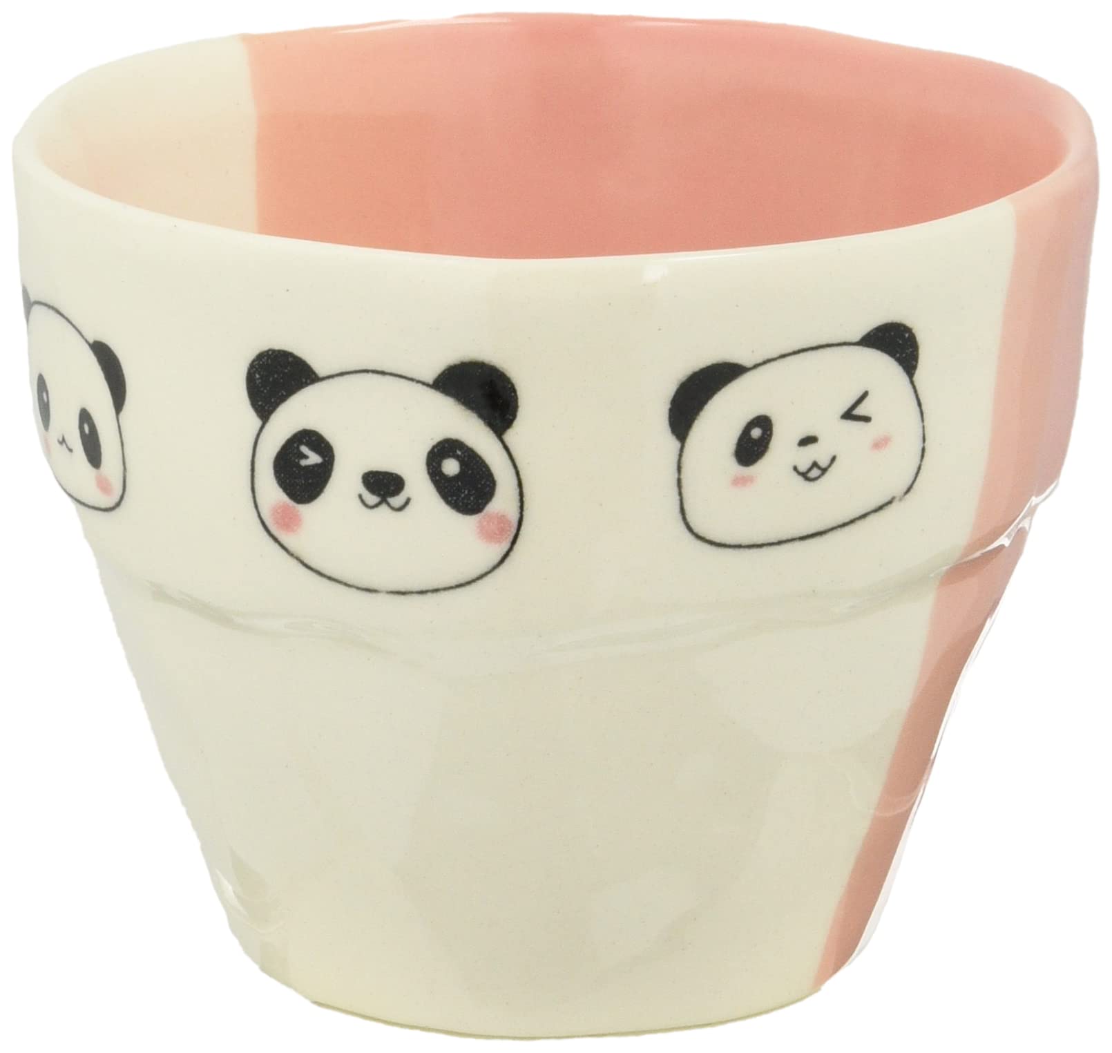 

Banko Ware Panda 8cm Diameter x 6cm Microwave and Dishwasher Made in Product Number 18053 Children s Tableware, Ceramic, Oven-Safe Cup, Shan, Pink,