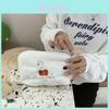 Cute Cartoon Embroidered Makeup Bag With Plush Material For Women Daily Use Soft Small Bag