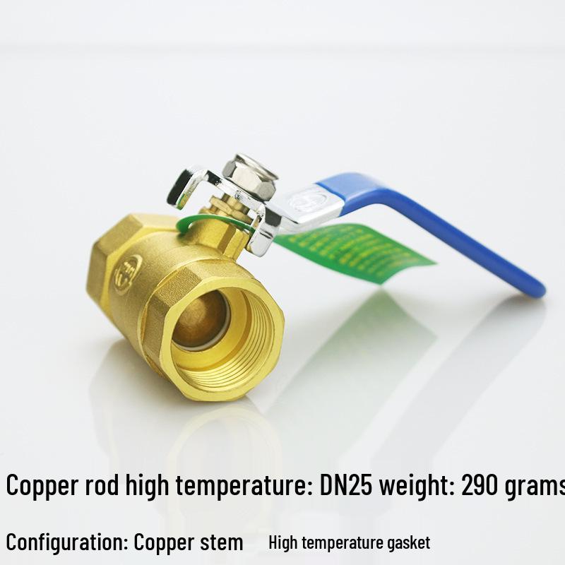 4-Point DN15 & 6-Point DN20 All-Copper Ball Valve, High-Temp Resistant, 1-Inch & 2-Inch, for Tap Water.