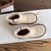 Fashion Winter Plush Round Toe Flat Woman Shoes 2025 New in Boot Chic and Elegant Work High Quality Lamb Booties Snow Boots for Women