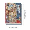 Kawaii Design 3D Scenery Stickers Special Economic Zone Stacking Sticker Book  Festival Gift