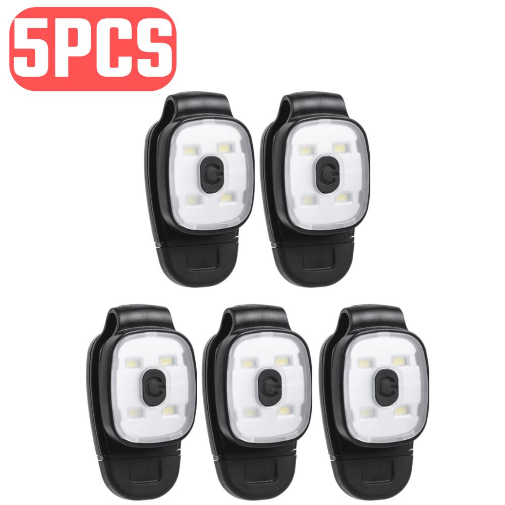 USB Rechargeable Clip-On Warning Light 150 Lumen Brightness with High/Medium/Low Modes IPX4 Waterproof for Night Fishing/Walking