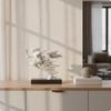 Rectangular Base Figurine Smooth Home Decoration Flowing Lines Running Figure Sculpture Abstract Runner Sculpture for Desk