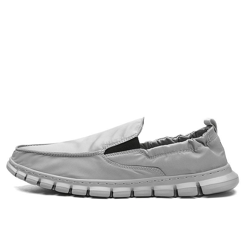 Men's Large Size Breathable Canvas Slip-On Shoes, Old Beijing Style Umbrella Cloth Sneakers