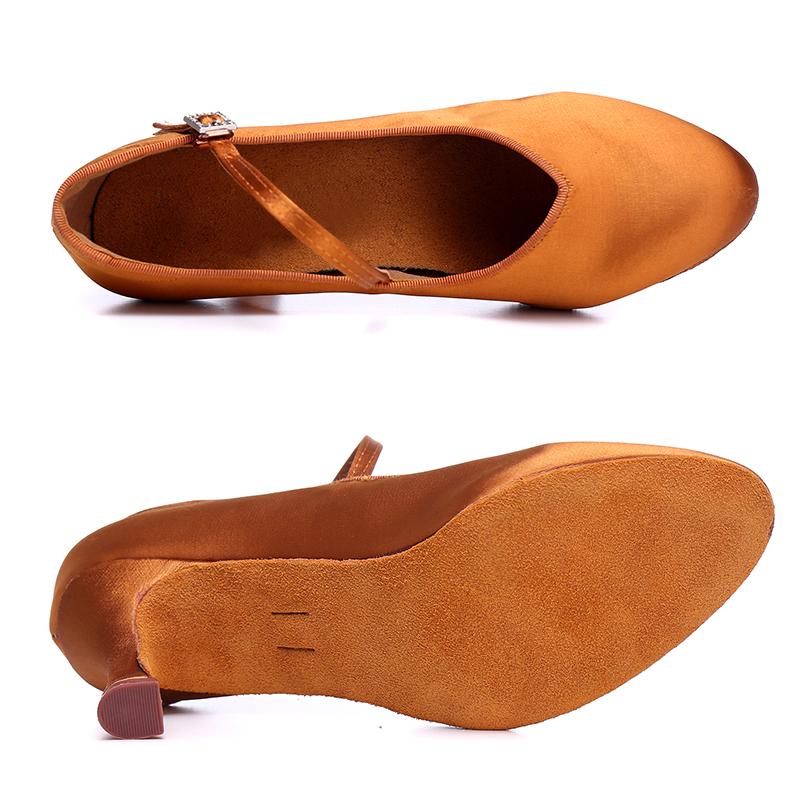 Tango Salsa Latin Dance Shoes for Girls Women Ballroom Dance Paty Social Dancing Shoes High Heel 7cm