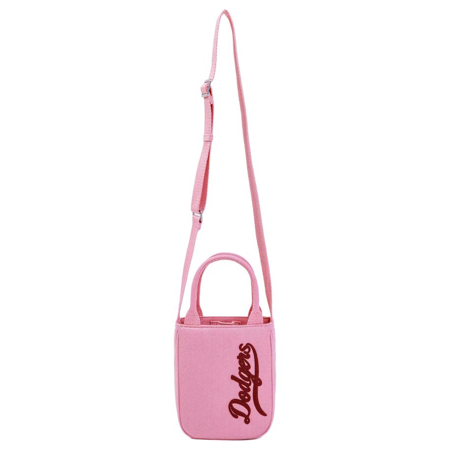 New MLB Polyester Handbag, Shoulder Bag, Crossbody Bag Unisex Dark Pink 3ACRS104N-07PKD