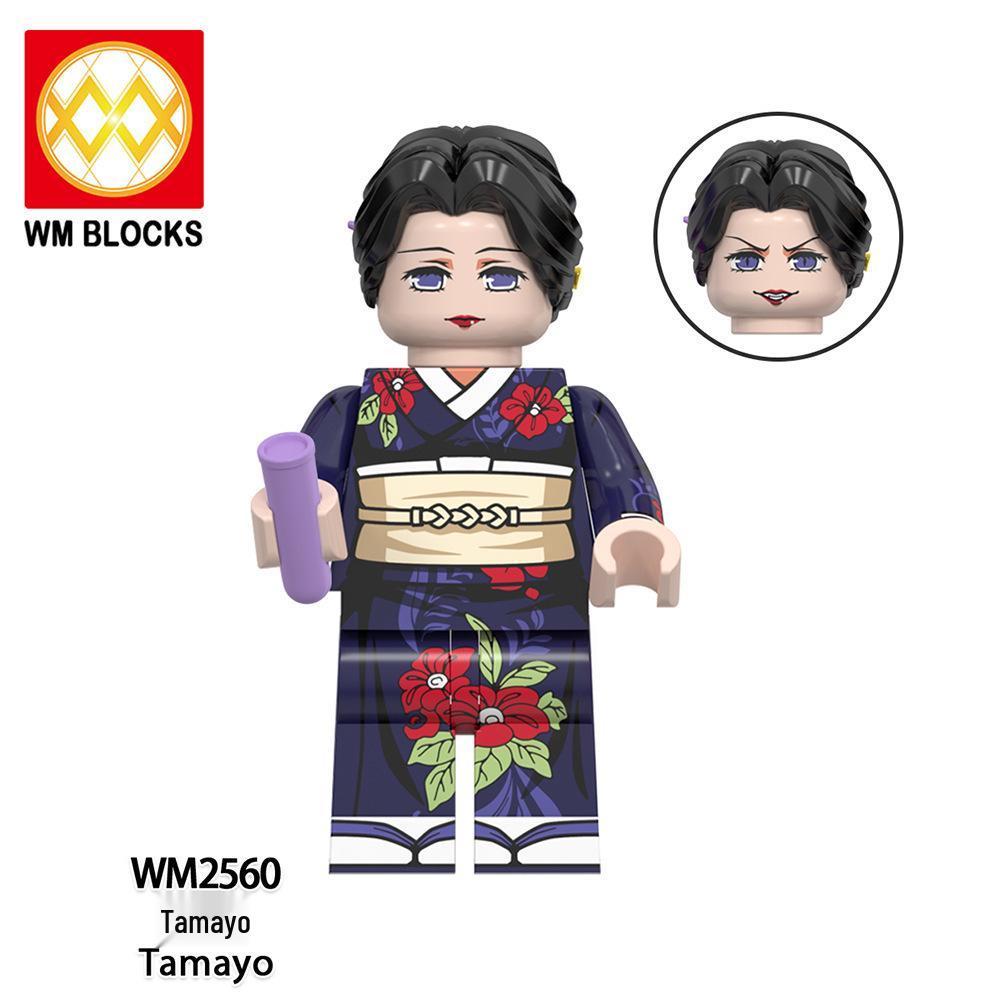 Anime Series Tanjiro & Muzan Figure Building Block Toy