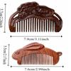 Rabbit Sandalwood Comb Anti Static Wooden Comb Portable Mini Comb Brush  Women