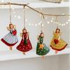 Antique Style Metal Angel Hanging Decoration Festival DIY Craft Holiday Hanging Decors Gift For Christmas Season