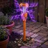 Non-toxic Safe Outdoor Bug Zapper Ground Spike Plug-in UV Light Insect Trap Lamp  Yard Patio