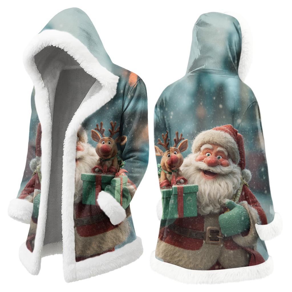 Pánská ležérní bunda s vánočním potiskem