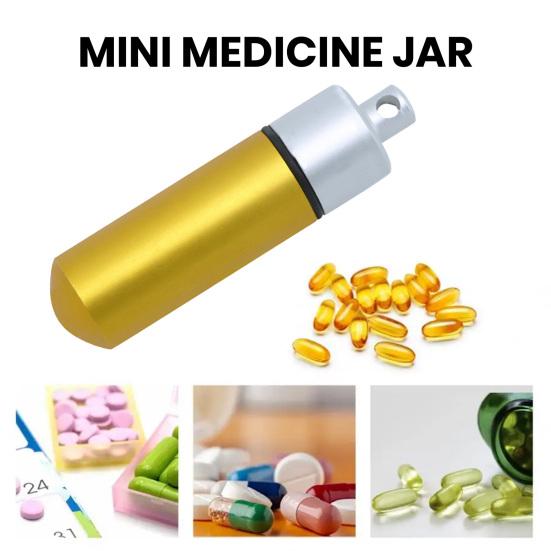 Kleine tragbare Pillendose, wasserabweisend, staubdicht, kompakte Größe, leicht zu tragen, Tabletten-Pillen-Organizer, Aufbewahrungsbehälter