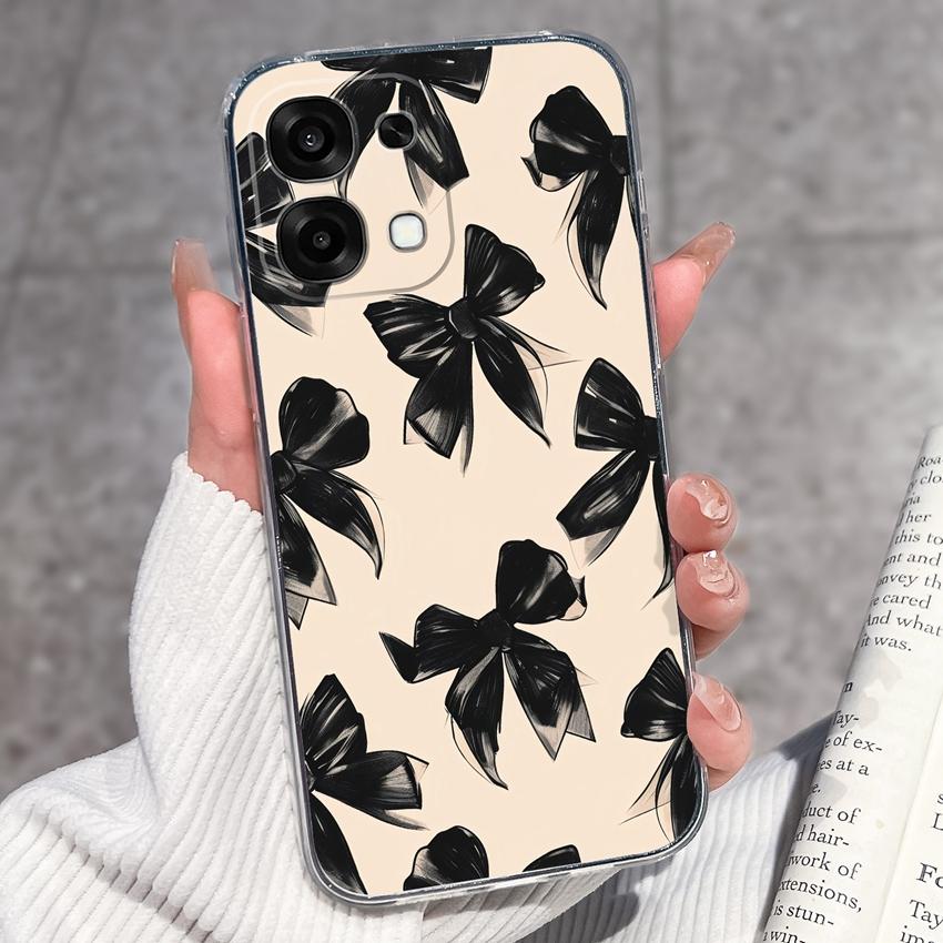 For Oppo A6 Pro A6x A5x K13 Realme 15X C85 V70 V70s CT 7 7T 8 Phone Cases Beautiful Sakura Butterflies Patterns Casing Soft Silicone TPU Clear Housing