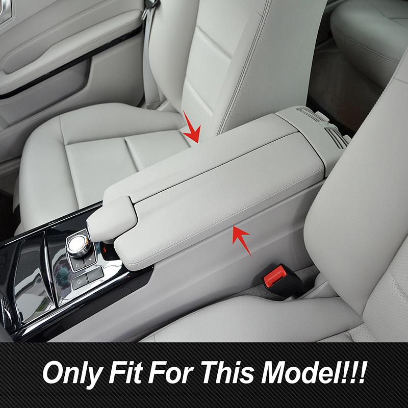 Carbon Fiber Color Car Console Armrest Box Cover Sticker For Mercedes Benz E Class W212 E260 E300 2014-2015 Interior Accessories