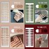24Pcs New Detachable Solid Color Fake Nails Wearable Bright Long Ballet False Nails Full Cover Manicure Press-On Nails Women