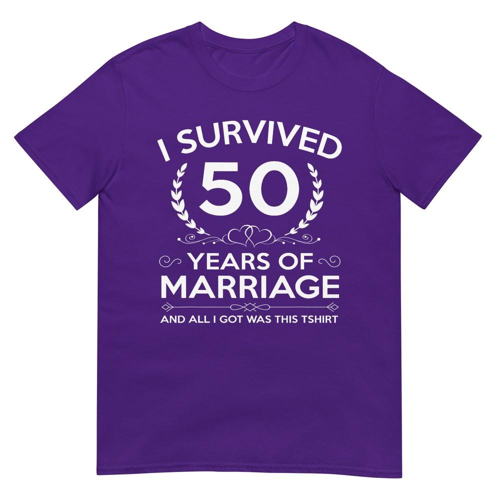 Regali Anniversario di Matrimonio 50 Anni Coppia Marito Moglie 50 Anni Maglietta