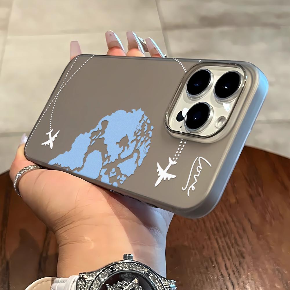 Global Aviation Phone Case For Iphone 17 17air 16 15 14 13 12 11 8 7 Pro Max Mobile Protective Case Soft Funda Cover