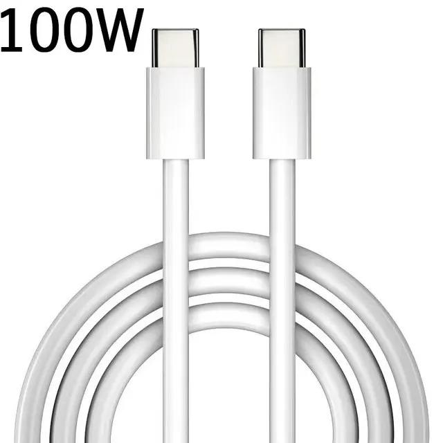 PD 100W USB C to USB Type C Cable Fast Charge Data Cable For Huawei Samsung Macbook iPad Data Line Type C To Type C 1m cable