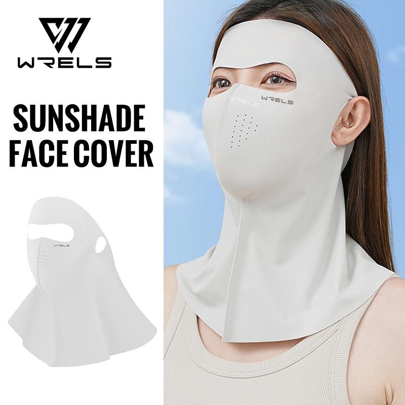 WRELS Unisex Anti-UV Face Mask Breathable Summer Cool Ice Silk Sun Protection Mask Outdoor Sports Cycling  Sunshade Face Mask