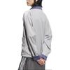 adidas Original CN TT Satäng Kinesisk Stil Knapp Märkeslogotyp Retro Sport Ståkrage Broderad Randig Casual Långärmad Jacka JV9256
