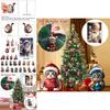 Christmas Cat Themed Acrylic Advent Calendar With Hanging Ornaments For Holiday Decor And Gift Giving