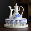 Ancient Style Retro Ceramic Baijiu Decanter Set with Wine Glasses