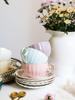 European Ceramic Floral Coffee & Tea Cup Set with Saucer – Home Use for English Afternoon Tea
