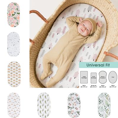 Stretchy Diaper Cover Ultra Soft Diaper Changing Pad Table Sheets for Girls Boys Pure Cotton Safe and Cozy Cradle Sheets