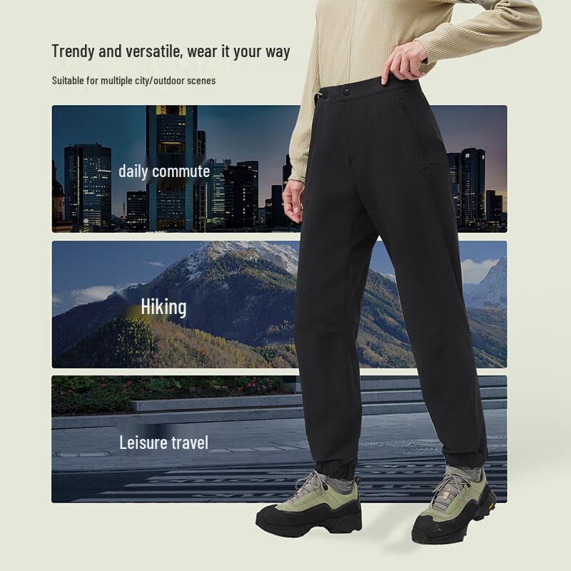 Tanboer Women's Outdoor Casual Tapered Warm Trousers 563008A