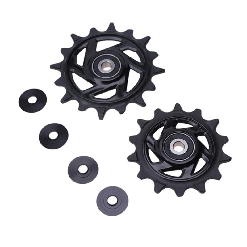 Road Bike Rear Derailleurs Pulley Set Bike Drivetrain Guide Rollers Guide Wheel Durability Cycling Accessories