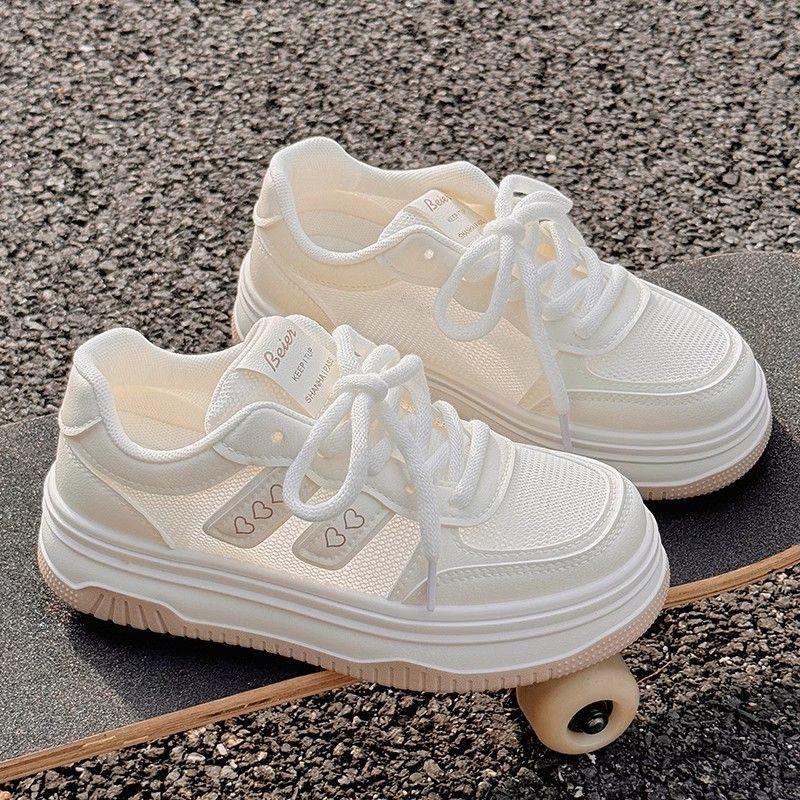 

Summer women s shoes little white shoes women s skirt 2025 new popular mesh shoes breathable mesh casual shoes sports shoes 40
