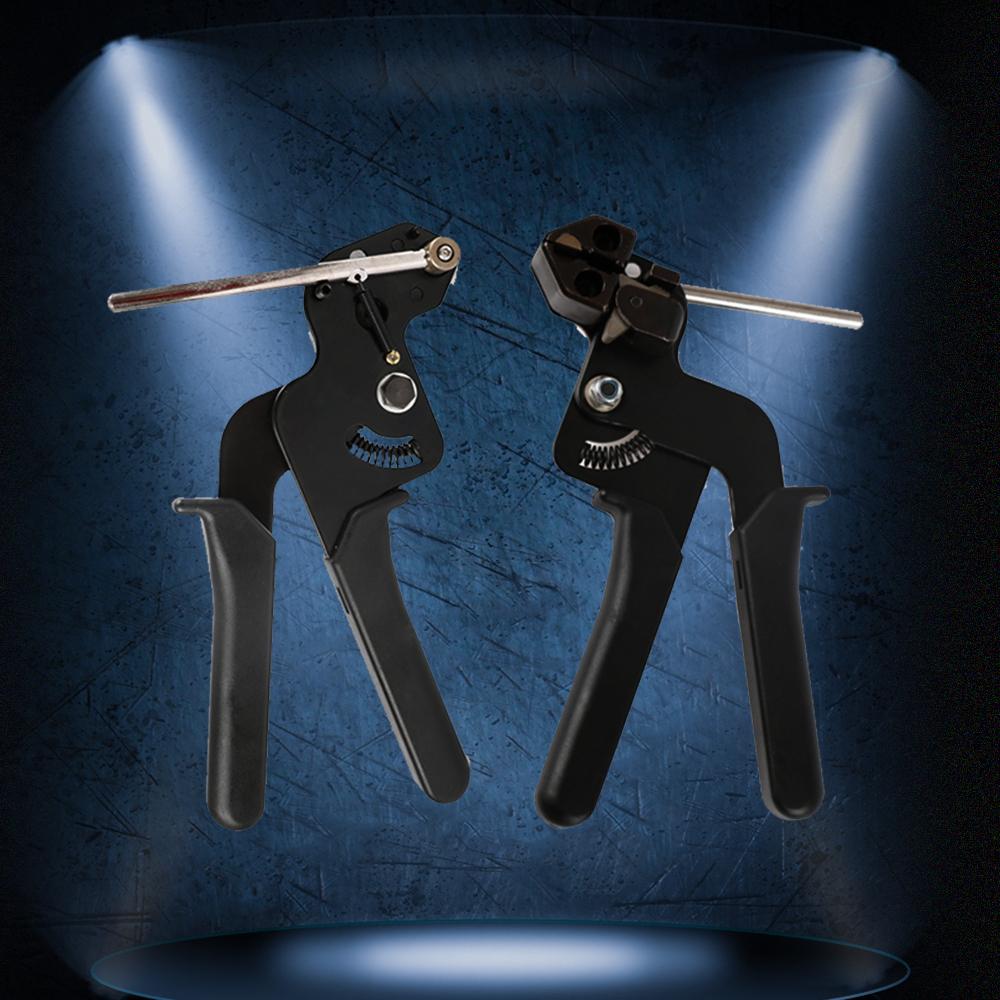 304 Stainless Steel Cable Ties Plier Fastening Strap Cutting Tool Cutter Tension Automatic Zip Gun Locking Tie Hand Wrap Tool
